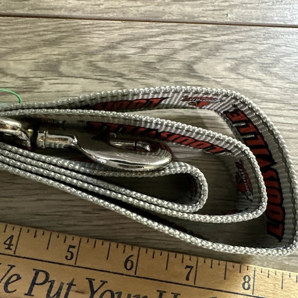 NCAA Louisville Cardinals Pet Leash Dog Grey 4ft Woven Logo Fan Gear 1